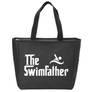 The Swim Father Funny Swimming Swimmer Gift Zip Tote Bag