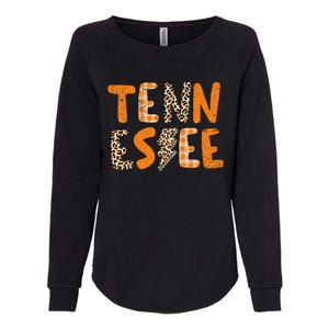 Tennessee State Flag Orange Plaid Leopard Tn Womens California Wash Sweatshirt