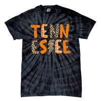 Tennessee State Flag Orange Plaid Leopard Tn Tie-Dye T-Shirt