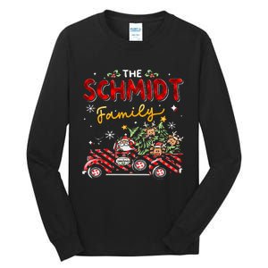 The Schmidt Family Christmas Matching Pajamas Group Gift Tall Long Sleeve T-Shirt