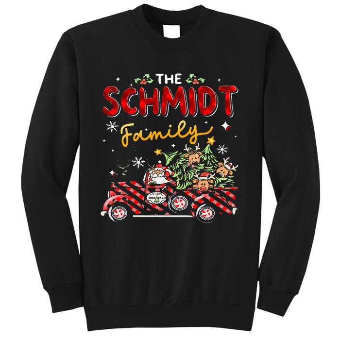 The Schmidt Family Christmas Matching Pajamas Group Gift Tall Sweatshirt