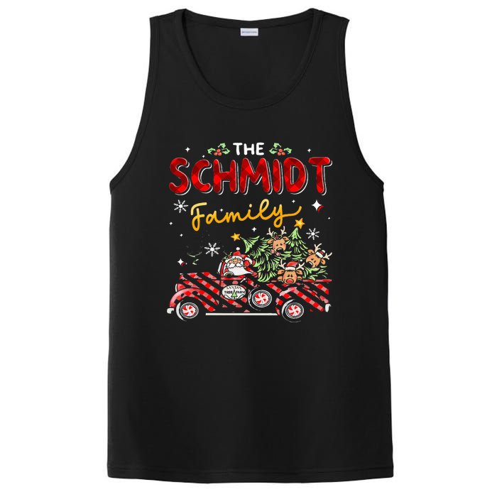 The Schmidt Family Christmas Matching Pajamas Group Gift PosiCharge Competitor Tank