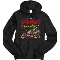 The Schmidt Family Christmas Matching Pajamas Group Gift Tie Dye Hoodie