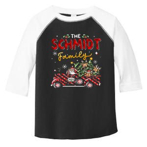 The Schmidt Family Christmas Matching Pajamas Group Gift Toddler Fine Jersey T-Shirt