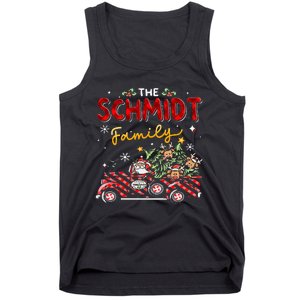 The Schmidt Family Christmas Matching Pajamas Group Gift Tank Top