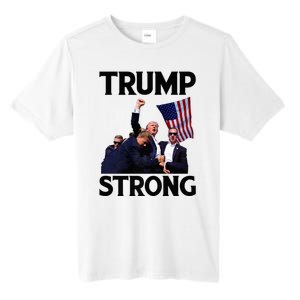 Trump Strong Fist Hand Us Vote Trump 2024 Survives Rally Tall Fusion ChromaSoft Performance T-Shirt