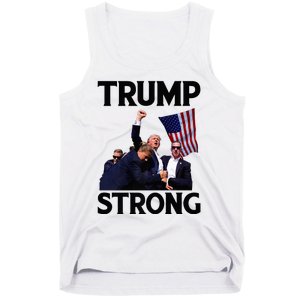 Trump Strong Fist Hand Us Vote Trump 2024 Survives Rally Tank Top