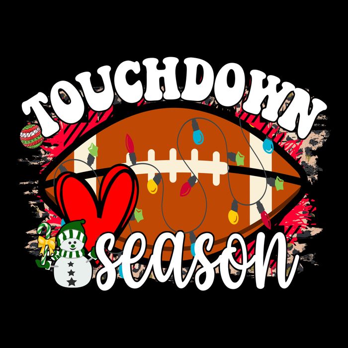 Touchdown Season Football Heart Christmas Impact Tech Backpack
