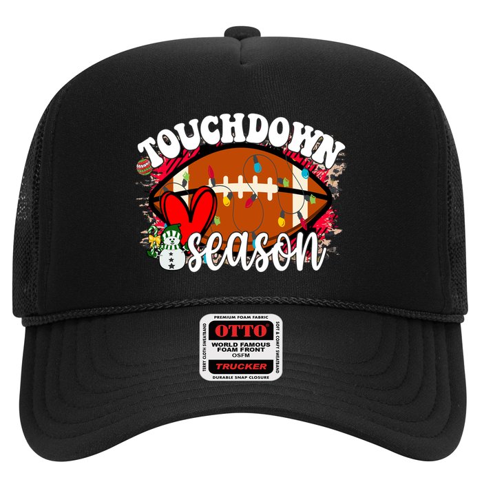 Touchdown Season Football Heart Christmas Trucker Hat