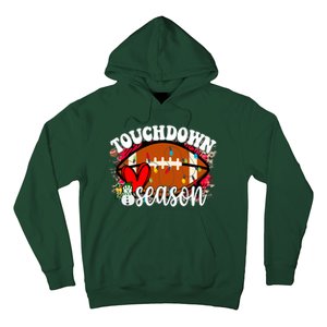 Touchdown Season Football Heart Christmas Hoodie