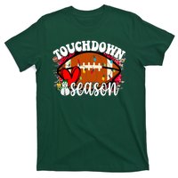 Touchdown Season Football Heart Christmas T-Shirt