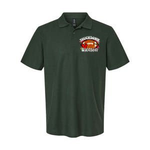 Touchdown Season Football Heart Christmas Softstyle Adult Sport Polo