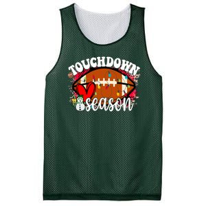 Touchdown Season Football Heart Christmas Mesh Reversible Basketball Jersey Tank