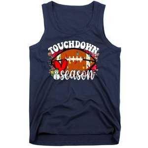 Touchdown Season Football Heart Christmas Tank Top