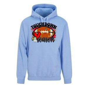 Touchdown Season Football Heart Christmas Unisex Surf Hoodie