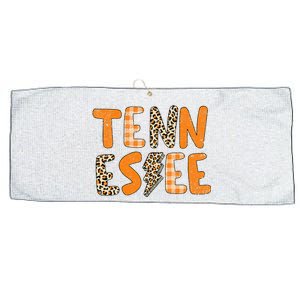 Tennessee State Flag Orange Plaid Leopard Tn Large Microfiber Waffle Golf Towel