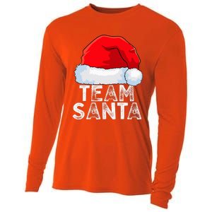 Team Santa Family Tradition Christmas Squad Matching Pajamas Cooling Performance Long Sleeve Crew