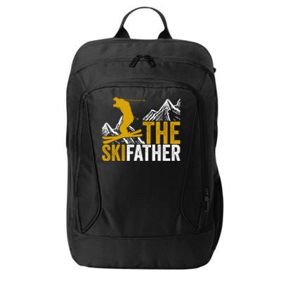 The Ski Father Cool Dad Skiing Adventure Slope Style Design Gift City Backpack