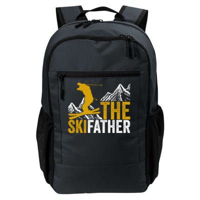 The Ski Father Cool Dad Skiing Adventure Slope Style Design Gift Daily Commute Backpack