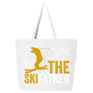 The Ski Father Cool Dad Skiing Adventure Slope Style Design Gift 25L Jumbo Tote