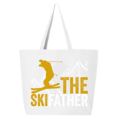 The Ski Father Cool Dad Skiing Adventure Slope Style Design Gift 25L Jumbo Tote