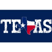 Texas Shaped Flag Grunge Distressed Texas Bumper Sticker