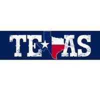 Texas Shaped Flag Grunge Distressed Texas Bumper Sticker