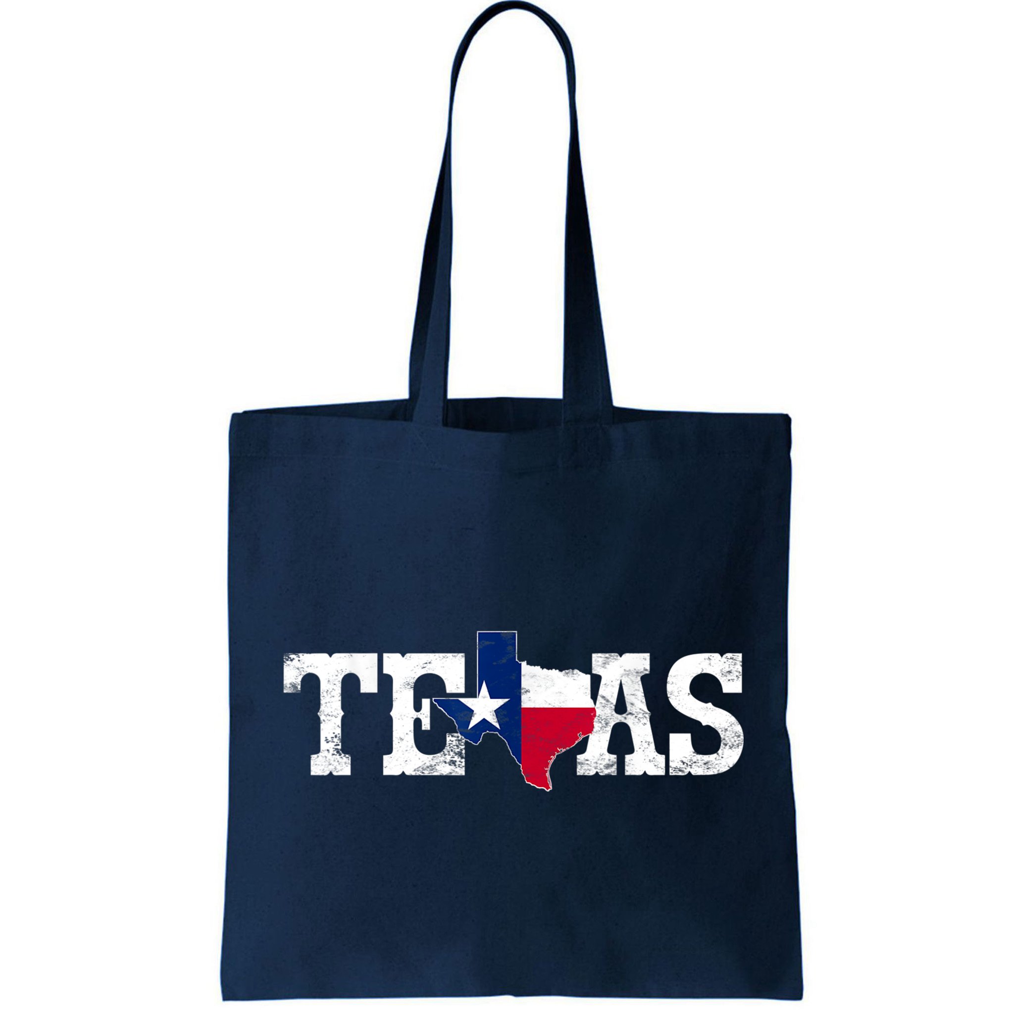 Texas Shaped Flag Grunge Distressed Texas Bag
