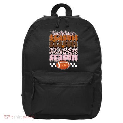 Touch Season Football Lover Cute Retro 16 in Basic Backpack