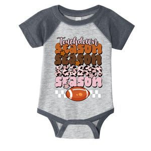 Touch Season Football Lover Cute Retro Infant Baby Jersey Bodysuit