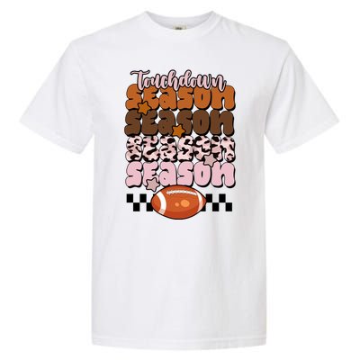 Touch Season Football Lover Cute Retro Garment-Dyed Heavyweight T-Shirt