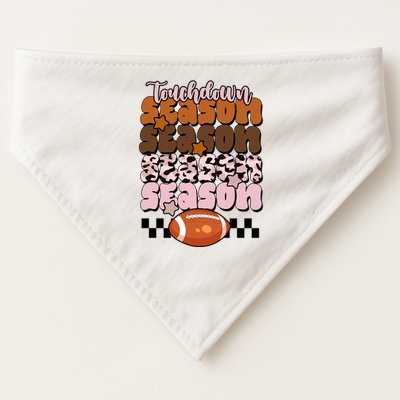 Touch Season Football Lover Cute Retro USA-Made Doggie Bandana