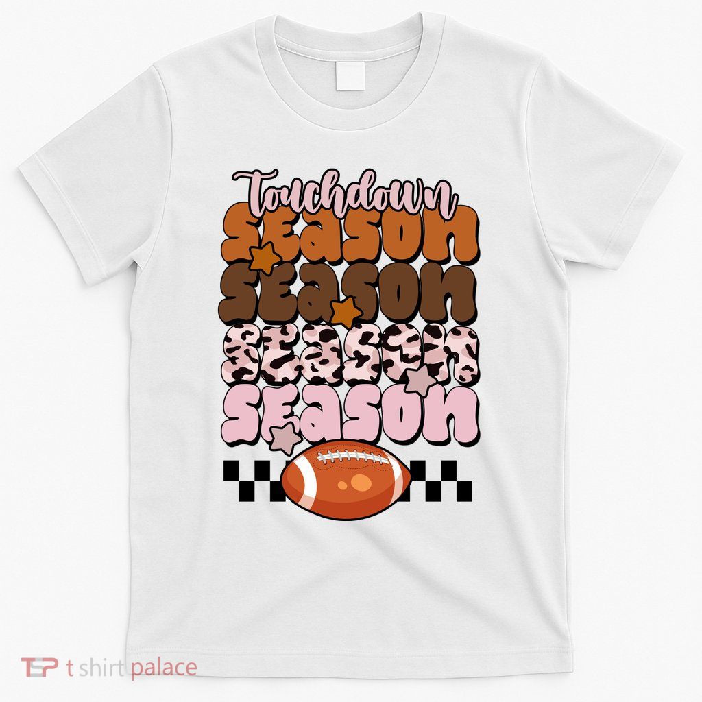 Touch Season Football Lover Cute Retro T-Shirt