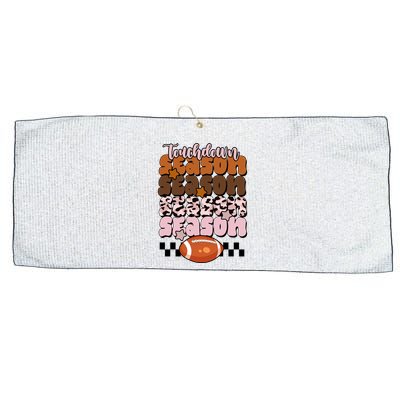 Touch Season Football Lover Cute Retro Large Microfiber Waffle Golf Towel