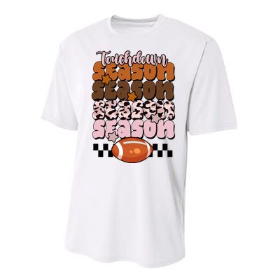 Touch Season Football Lover Cute Retro Performance Sprint T-Shirt