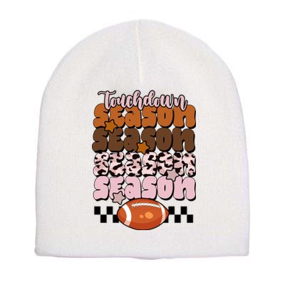 Touch Season Football Lover Cute Retro Short Acrylic Beanie