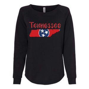 Tennessee State Flag 3 Star Flag Gift Statehood Day Womens California Wash Sweatshirt