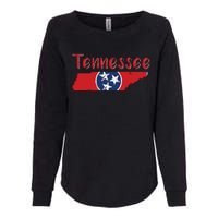 Tennessee State Flag 3 Star Flag Gift Statehood Day Womens California Wash Sweatshirt