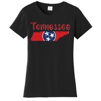 Tennessee State Flag 3 Star Flag Gift Statehood Day Women's T-Shirt