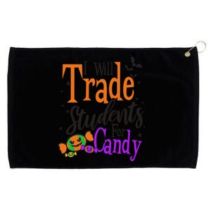 Trade Students For Candy Design Halloween Teacher Meaningful Gift Grommeted Golf Towel