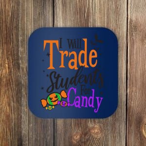 Trade Students For Candy Design Halloween Teacher Meaningful Gift Coaster