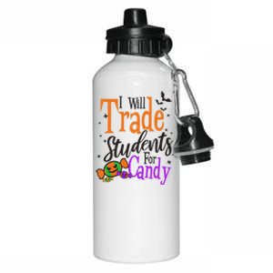 Trade Students For Candy Design Halloween Teacher Meaningful Gift Aluminum Water Bottle