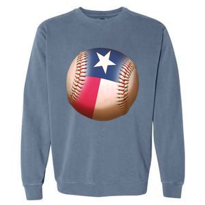 Texas State Flag Baseball Fan Garment-Dyed Sweatshirt