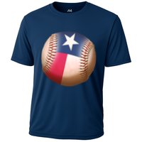 Texas State Flag Baseball Fan Cooling Performance Crew T-Shirt