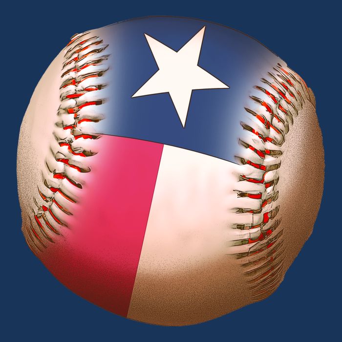 Texas State Flag Baseball Fan Cooling Performance Crew T-Shirt
