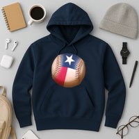 Texas State Flag Baseball Fan Hoodie