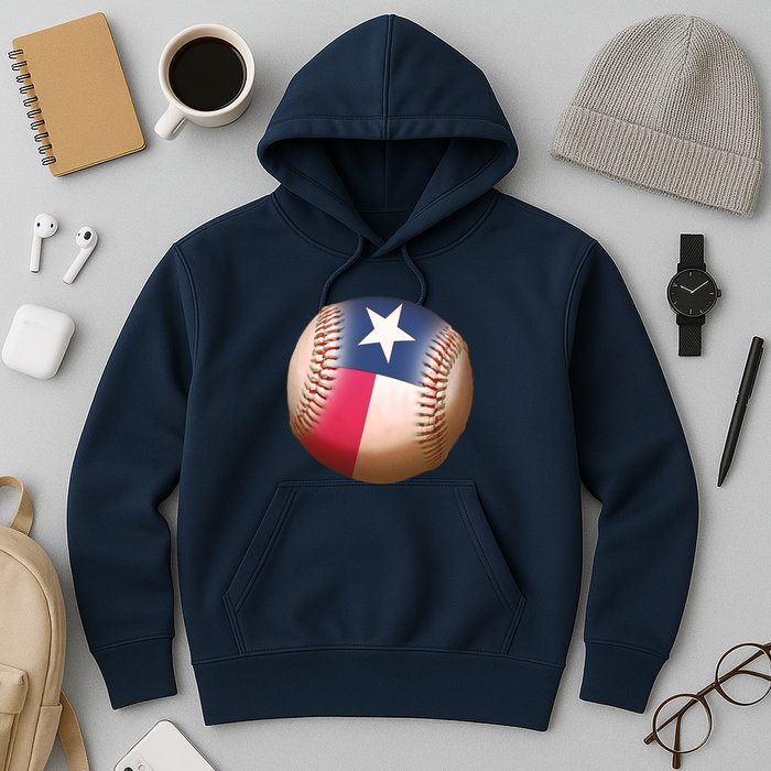 Texas State Flag Baseball Fan Hoodie
