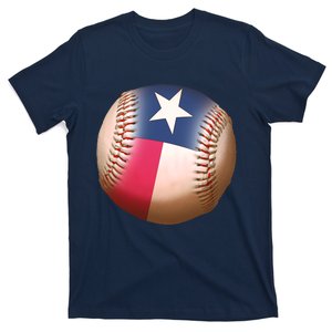 Texas State Flag Baseball Fan T-Shirt