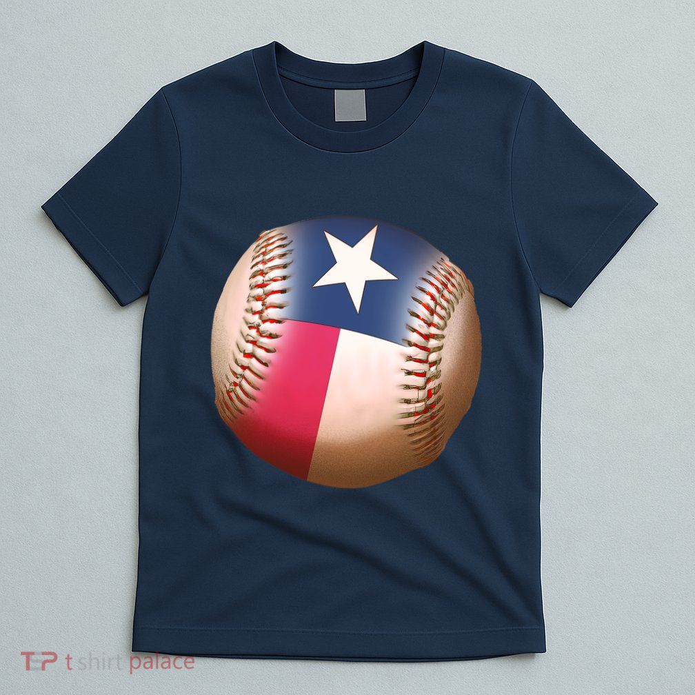 Texas State Flag Baseball Fan T-Shirt