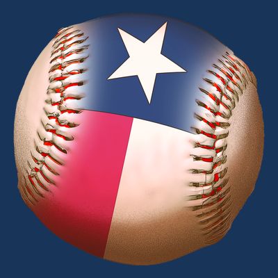 Texas State Flag Baseball Fan T-Shirt